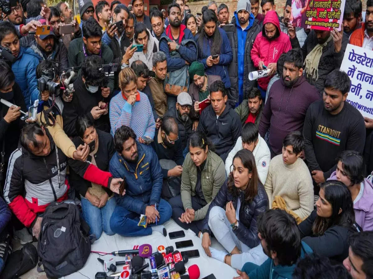 Wrestlers Protest: Women wrestlers involved in the camp will file a complaint against the president of the wrestling union, will bring evidence.