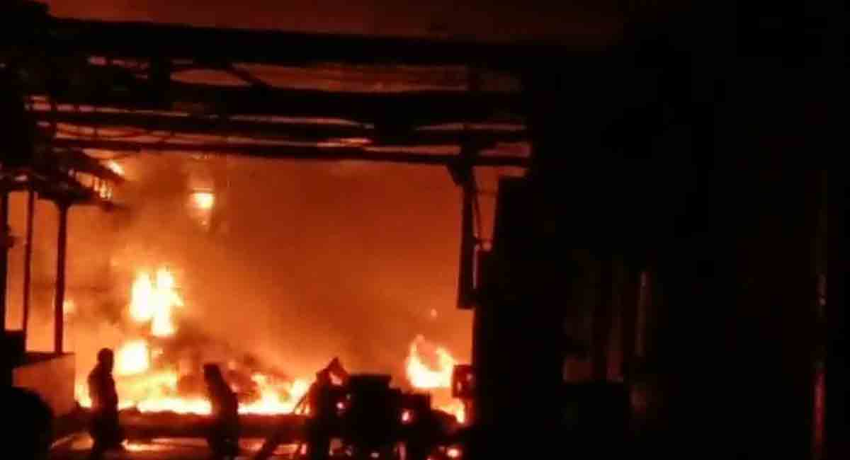 An explosion at a private company's reactor in Andhra Pradesh shuts down nearby factories as a precaution