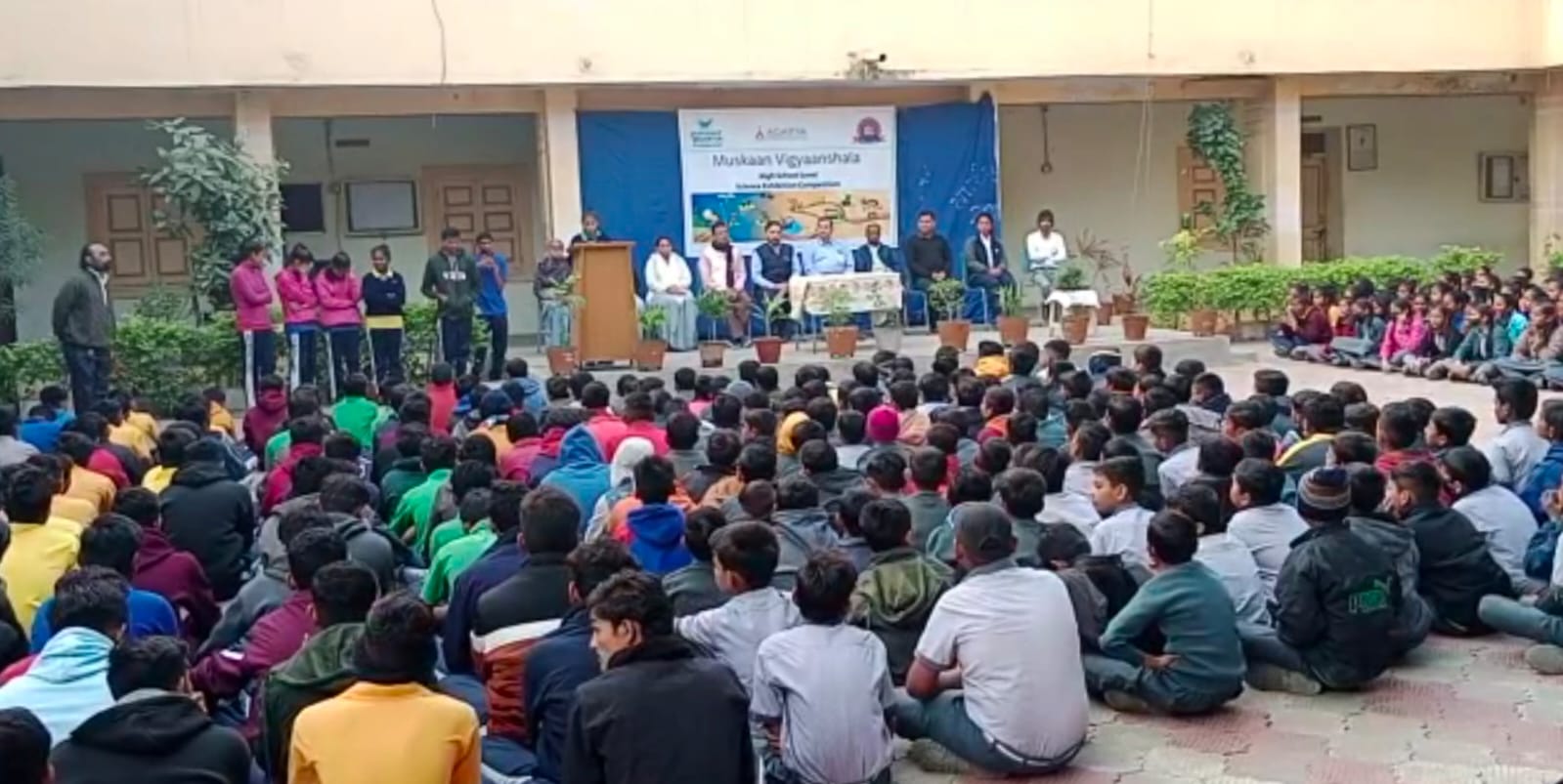 A science exhibition was held to create awareness about science among students