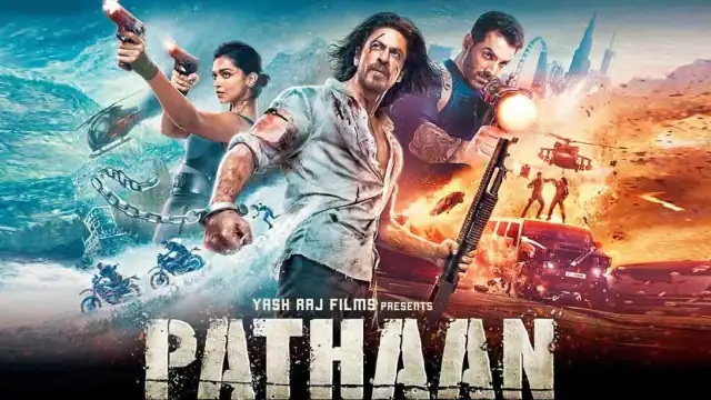 Protesting the film Pathan in Gujarat, VHP and Bajrang Dal activists tear posters