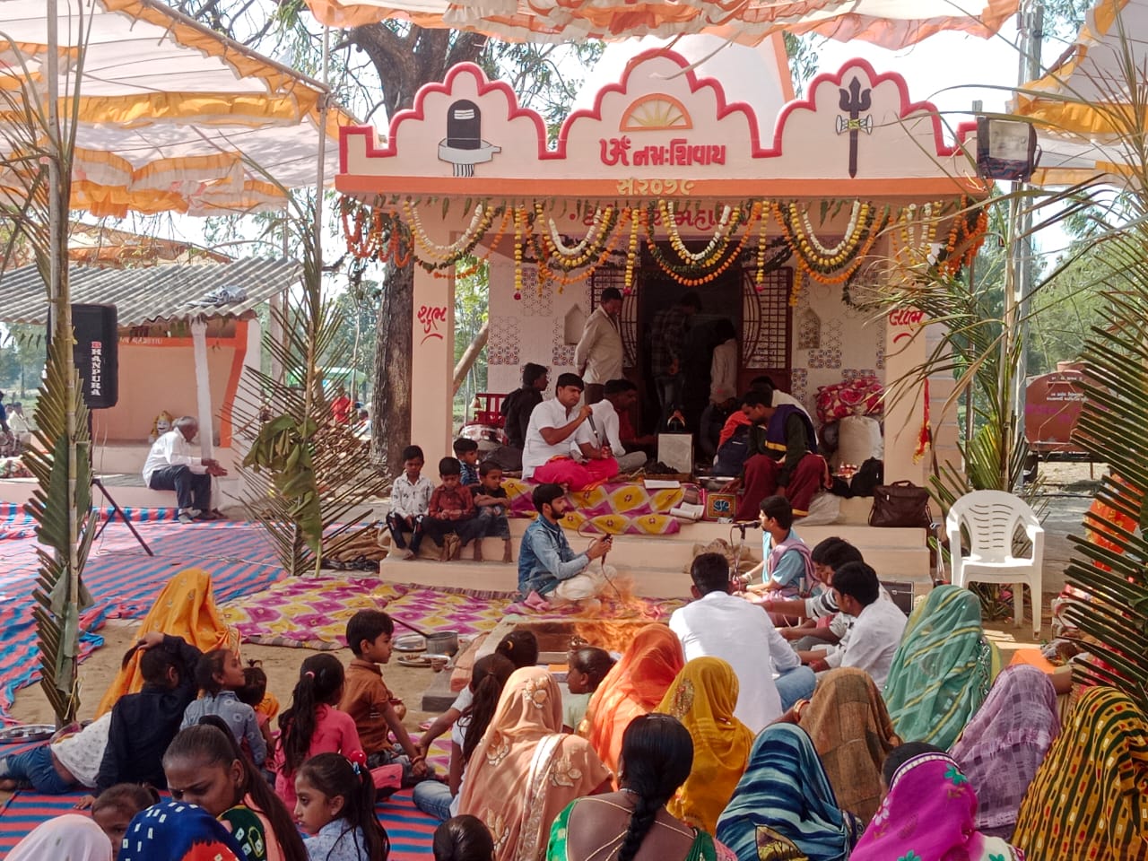 Pran Pratishtha Mohotsav was held at the temple of Bholenath in Devani Muwadi village