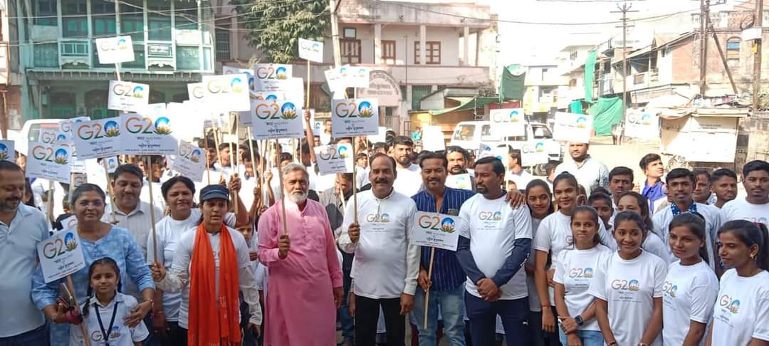 Rally of Kalol MLA Fatesinh Chauhan to promote G20 summit