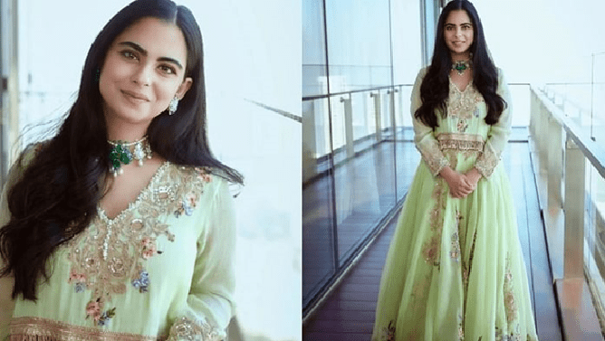 This traditional look of Isha Ambani is best for weddings, get ready on a low budget