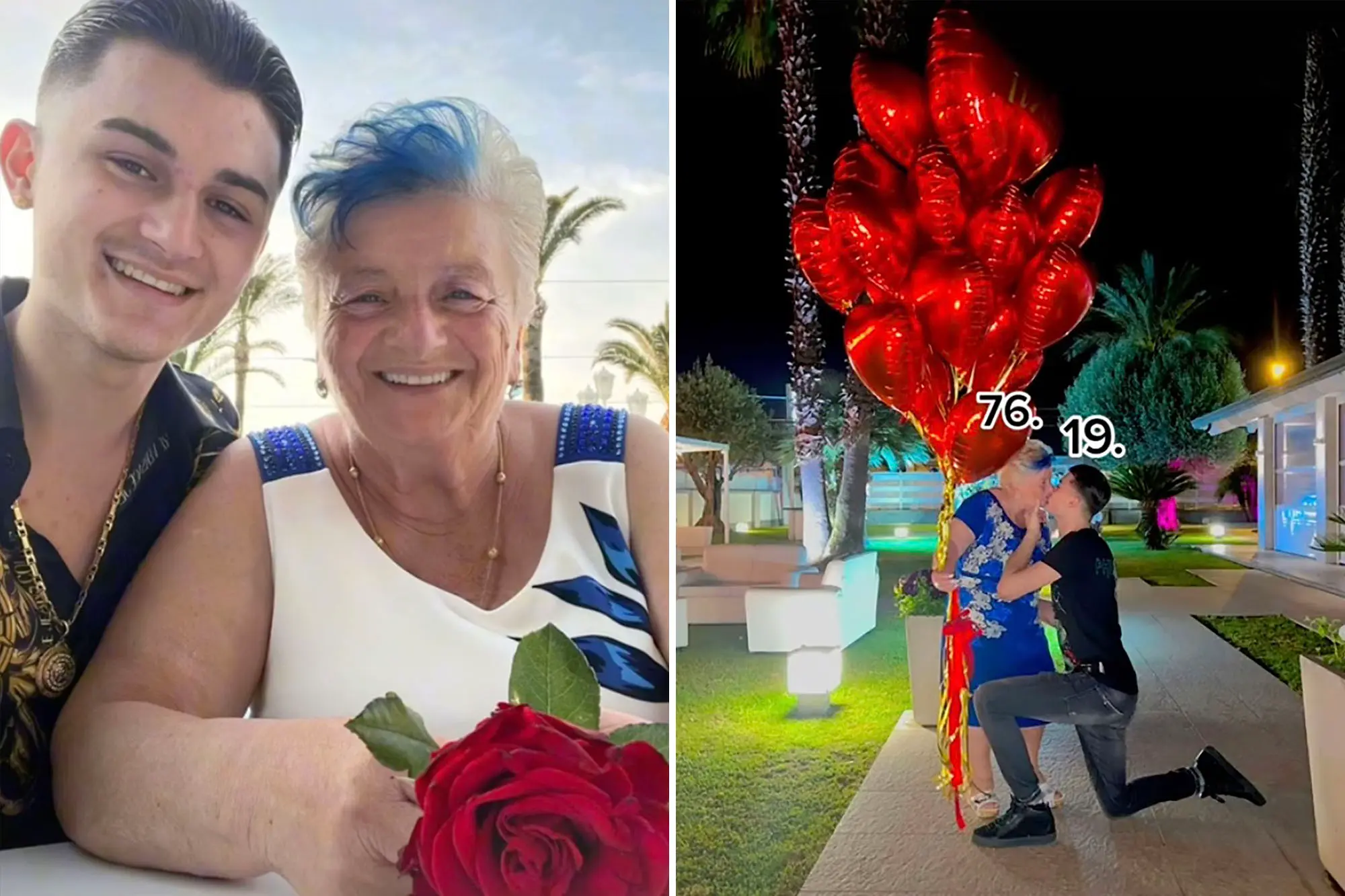 A 19-year-old man proposed to a woman of his grandmother's age