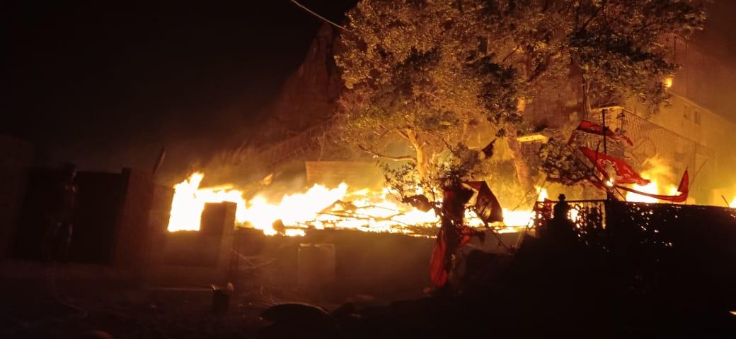 Fierce fire near Yatradham Pavagadh temple: Power connection of the temple burnt