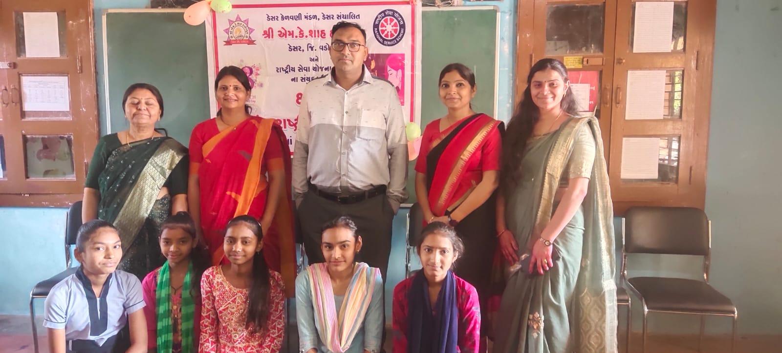 'International Women's Day' was celebrated in Deser High School.