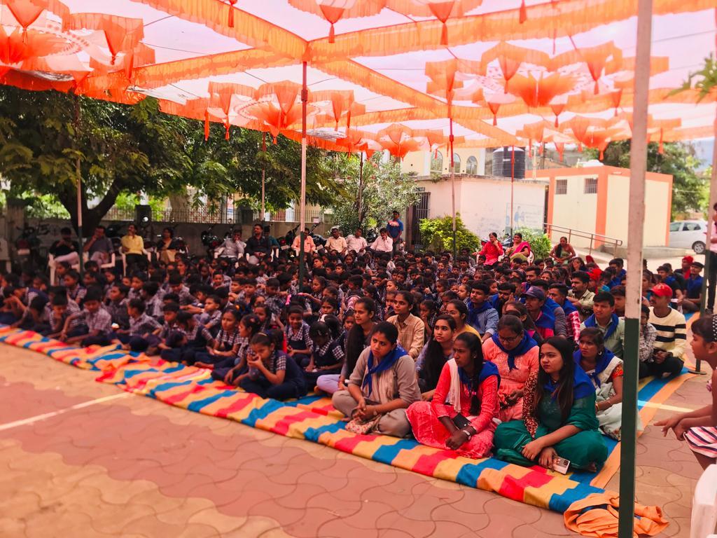 A labor camp of students of N.S.S was held at Pavagadh