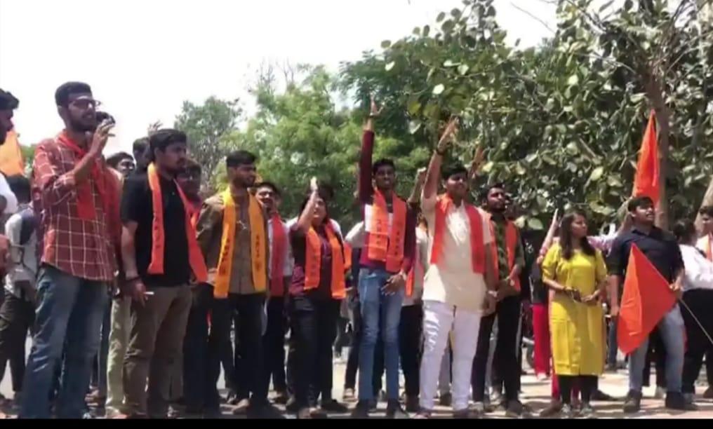 Students fed up with late university exam results, ABVP in aggressive mood