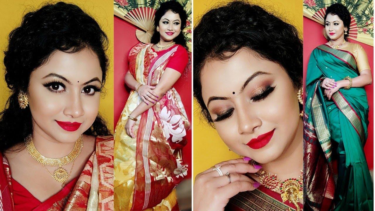 Make up like this for Navratri Puja, look the most beautiful