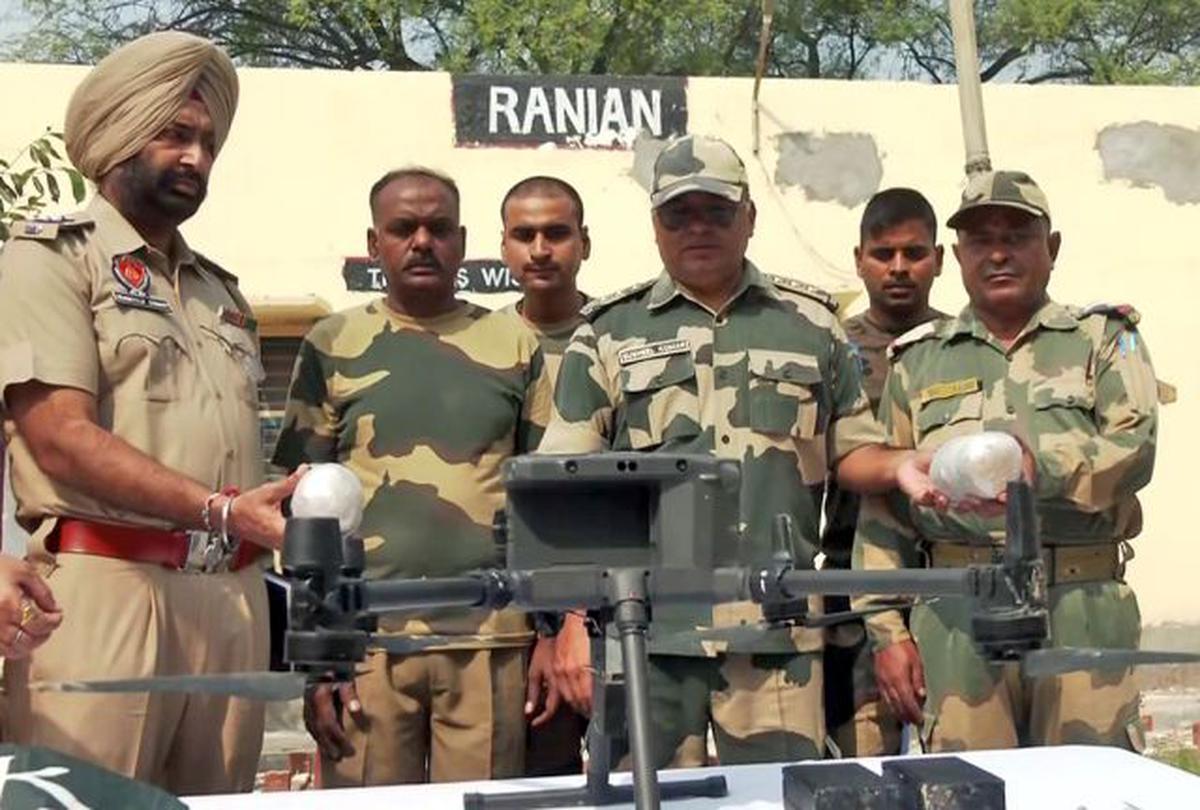 A Pakistani drone and about 2 kg of heroin seized in BSF Sector Gam