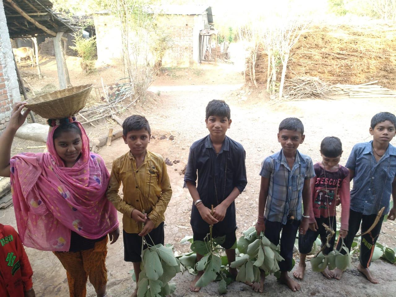 For the tribals, Akhatrij means worshiping the ancestors