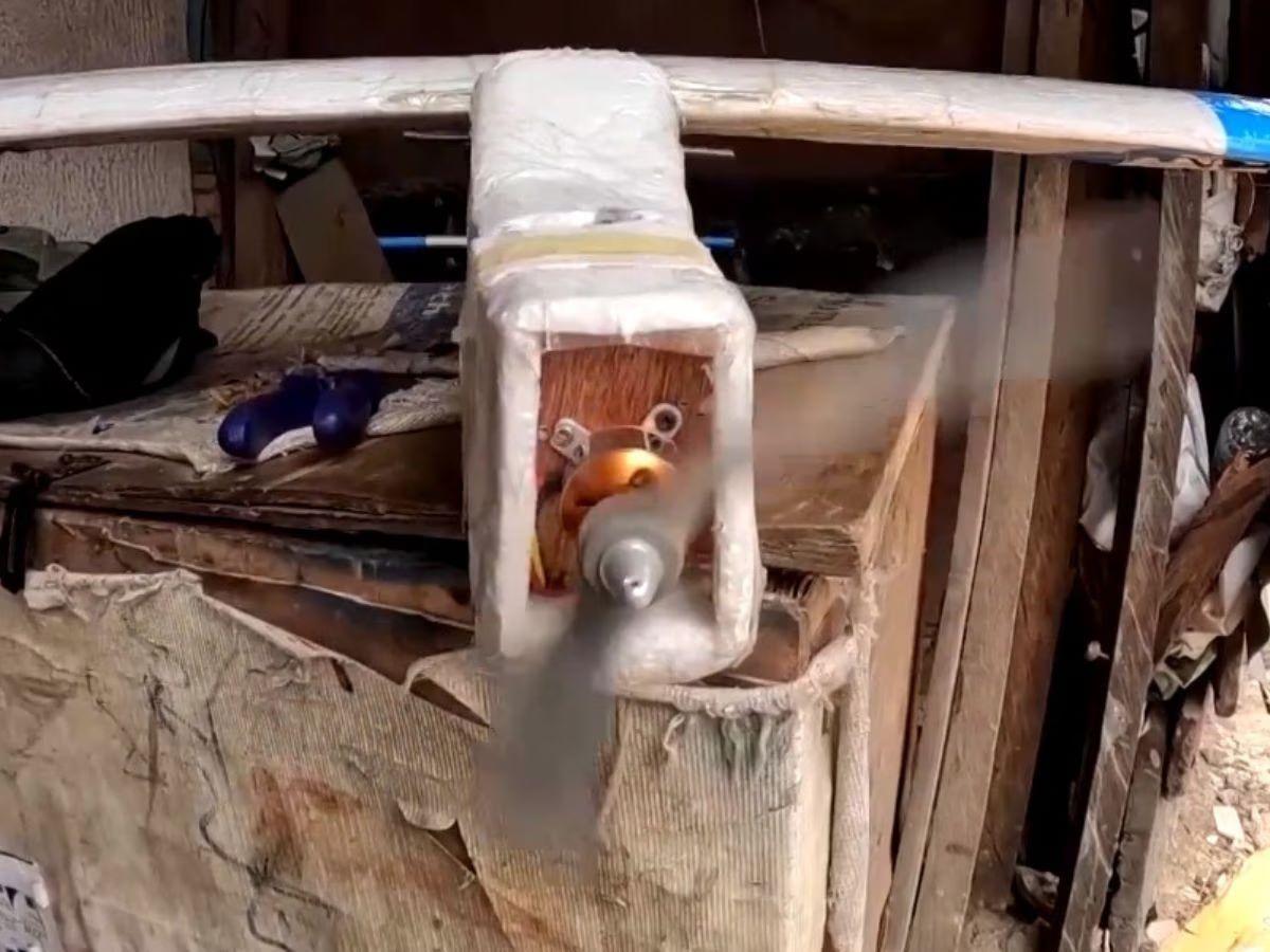 Remote plane made from junk, never traveled in a plane, young man gets amazing offer