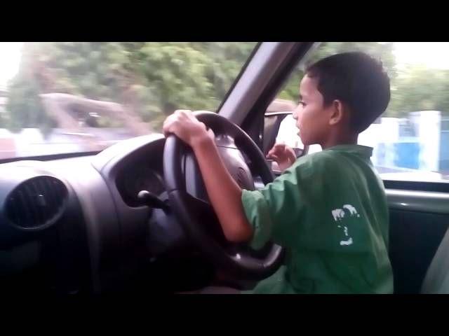 6-year-old boy learned driving from YouTube, started driving his father's car on the road