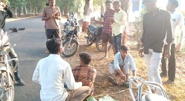 Two bikers lost their direction and collided head-on near the pavement