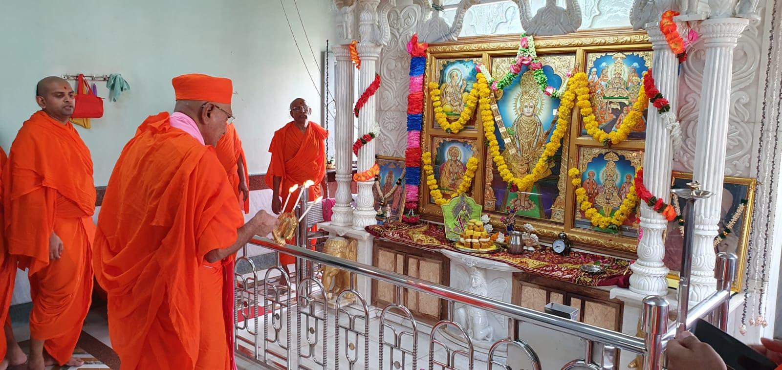 The 47th Annual Patotsav of Swaminarayan Mandir, Karjisan, managed by Swaminarayan Gadi Sansthan, was celebrated with devotion.