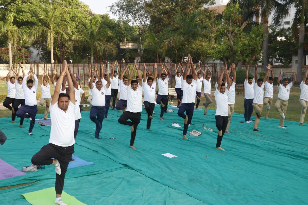 A Common Yoga Protocol training camp was held at Chotaudepur