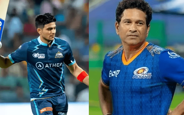 Shubman was seen talking to Sachin after playing a stormy innings, fans reacted on social media