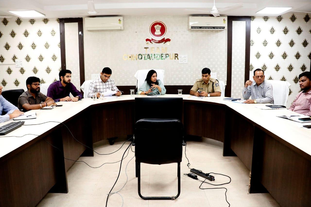 A high-level meeting was held at Chotaudepur in view of Cyclone Biporjoy