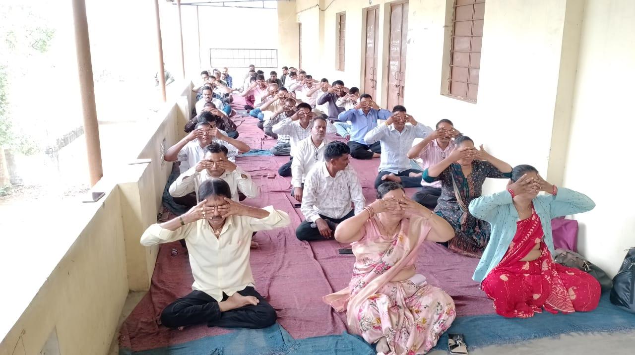 As part of the celebration of 'World Yoga Day', a 'Yoga Training Camp' was held at Deser Taluka level....