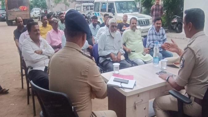 A peace committee meeting was held at Chotaudepur police station