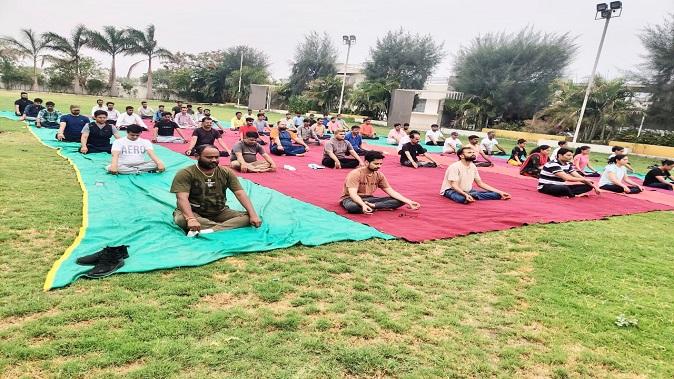 World Yoga Day was celebrated by Bodeli Taluka Legal Services Committee