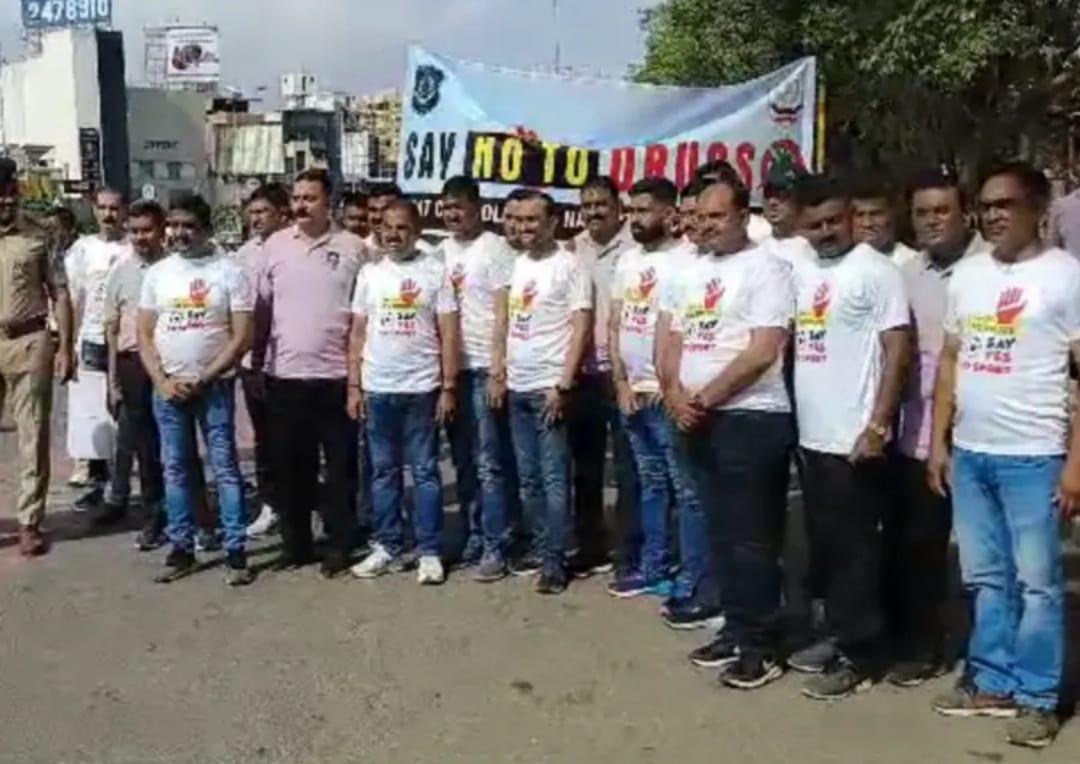 Police initiative to save youth from drug contamination, Say No to Drugs rally organized in Surat