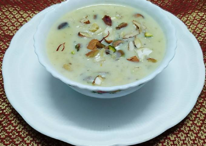 If you want to eat something sweet and cold, make sweet potato rabdi at home