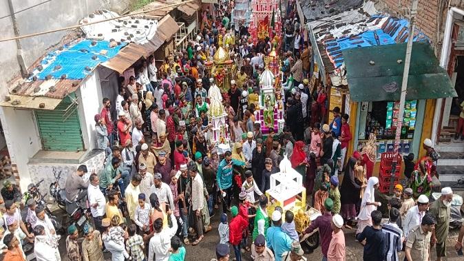 Muharram was celebrated peacefully by Muslim fraternity in Santarampur