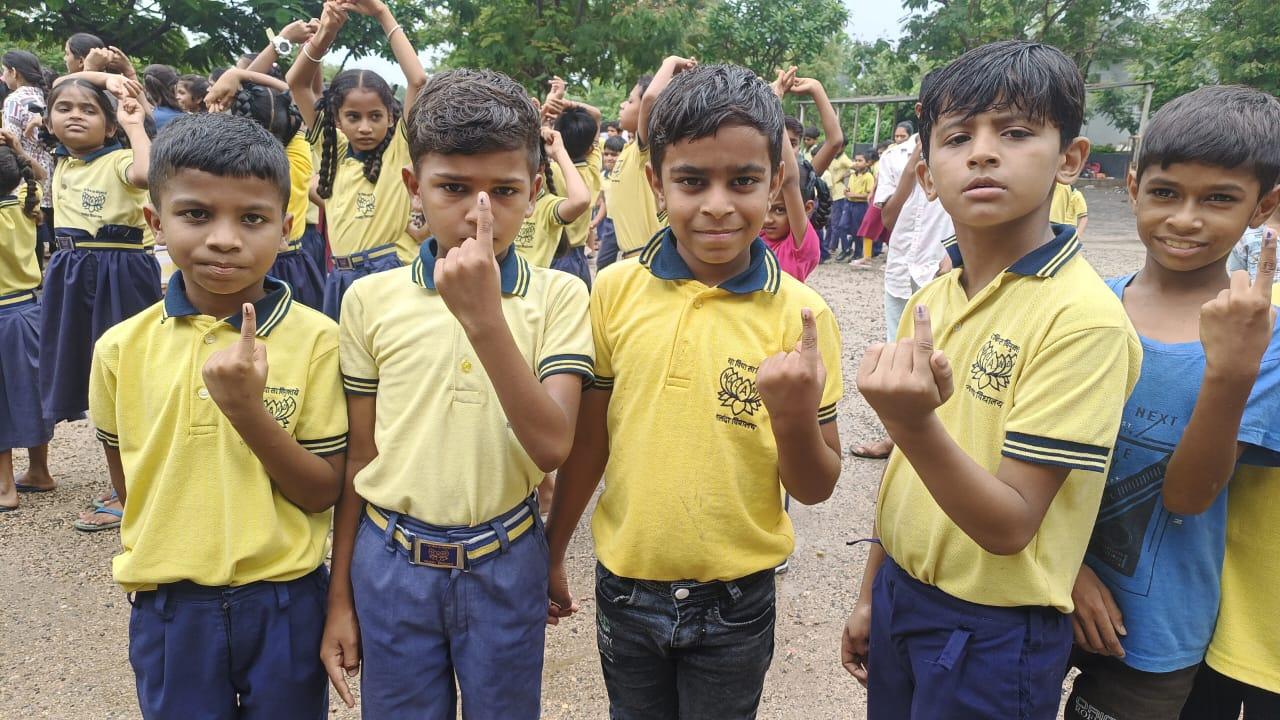 "Baal Panchayat" election was held in Nalanda Vidyalaya in full democratic style