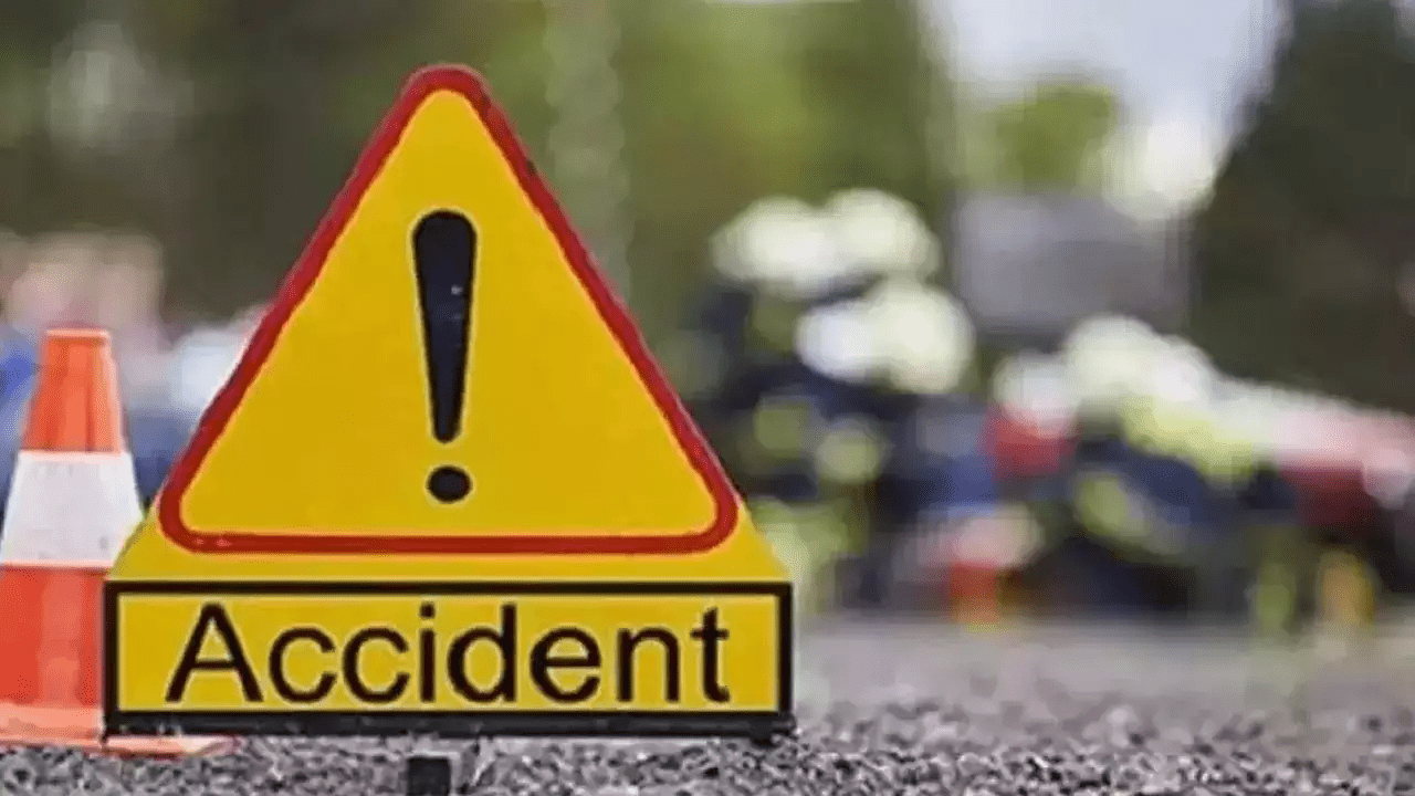 Three injured as biker collides with tree near Paroli