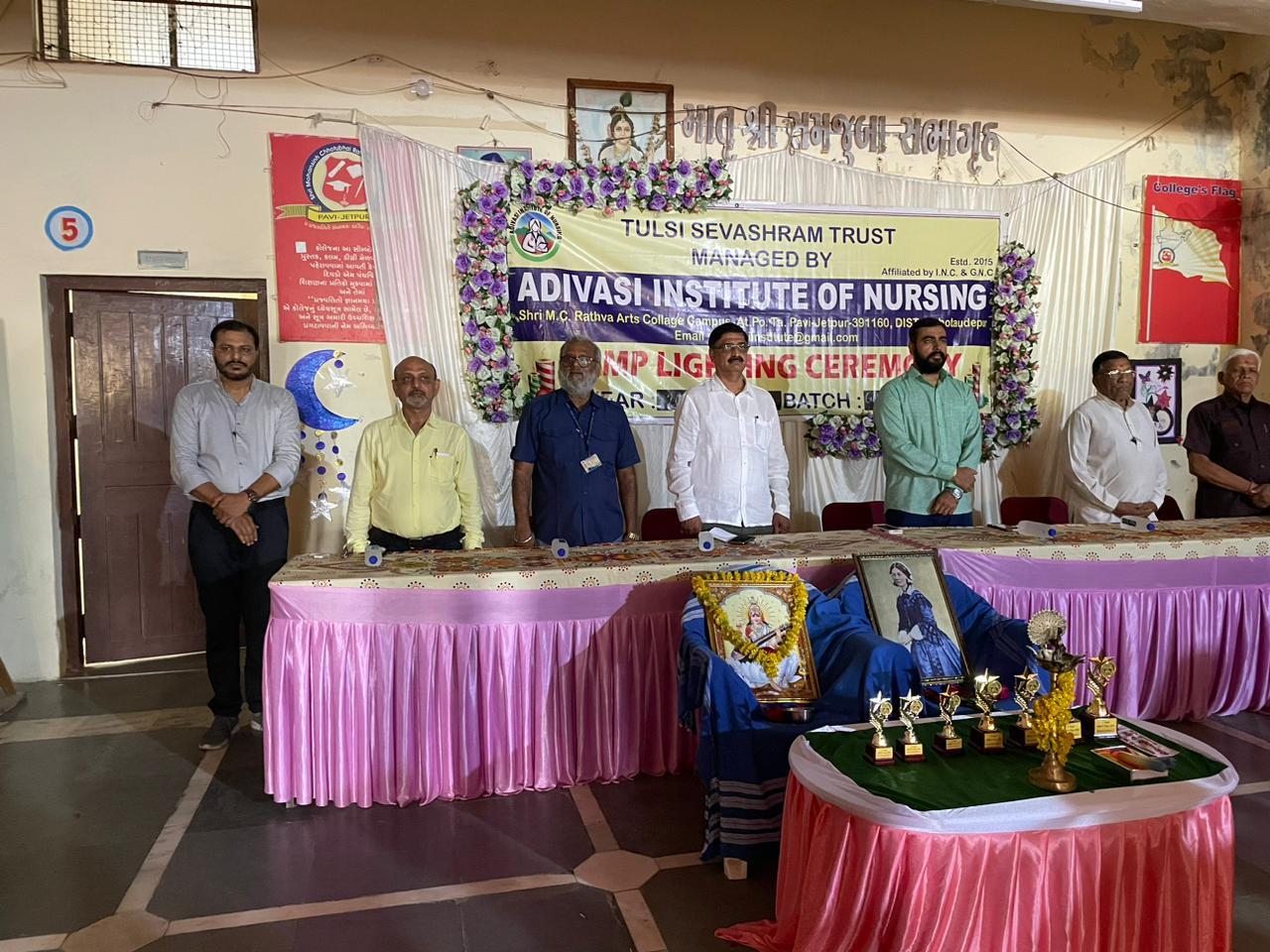 Oath ceremony program was held at Tribal Institute of Nursing Pavijetpur