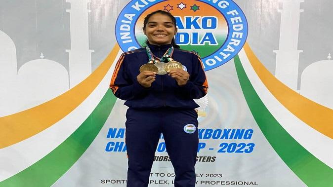 Namrata Rathwa, tribal daughter of Panibar village, champion in national boxing