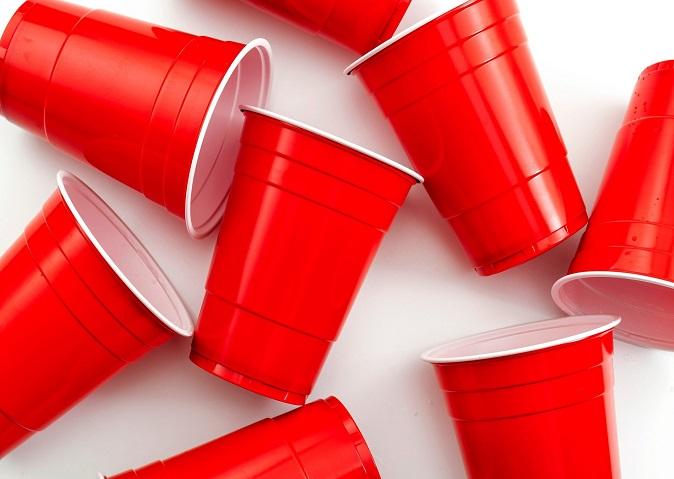 Why do lines form in plastic cups, how are they different from those without lines? Used in parties