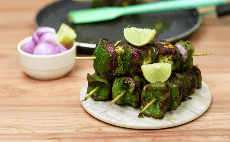 Make and eat tasty green paneer tikka for evening breakfast, notes easy recipe