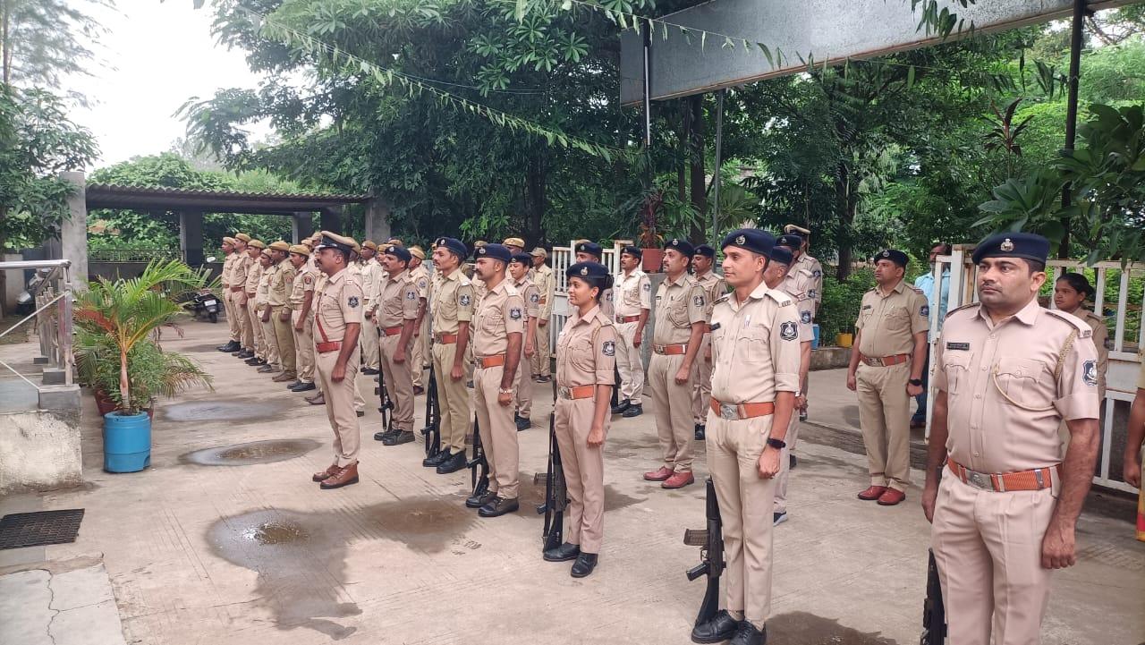 77th Independence Day celebrations at Kadwal Police Station