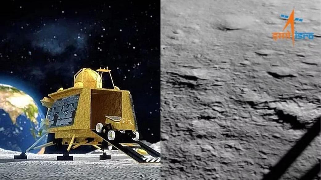 This is how the Pragyan rover landed on the surface of the moon from the lander, see this video shared by ISRO