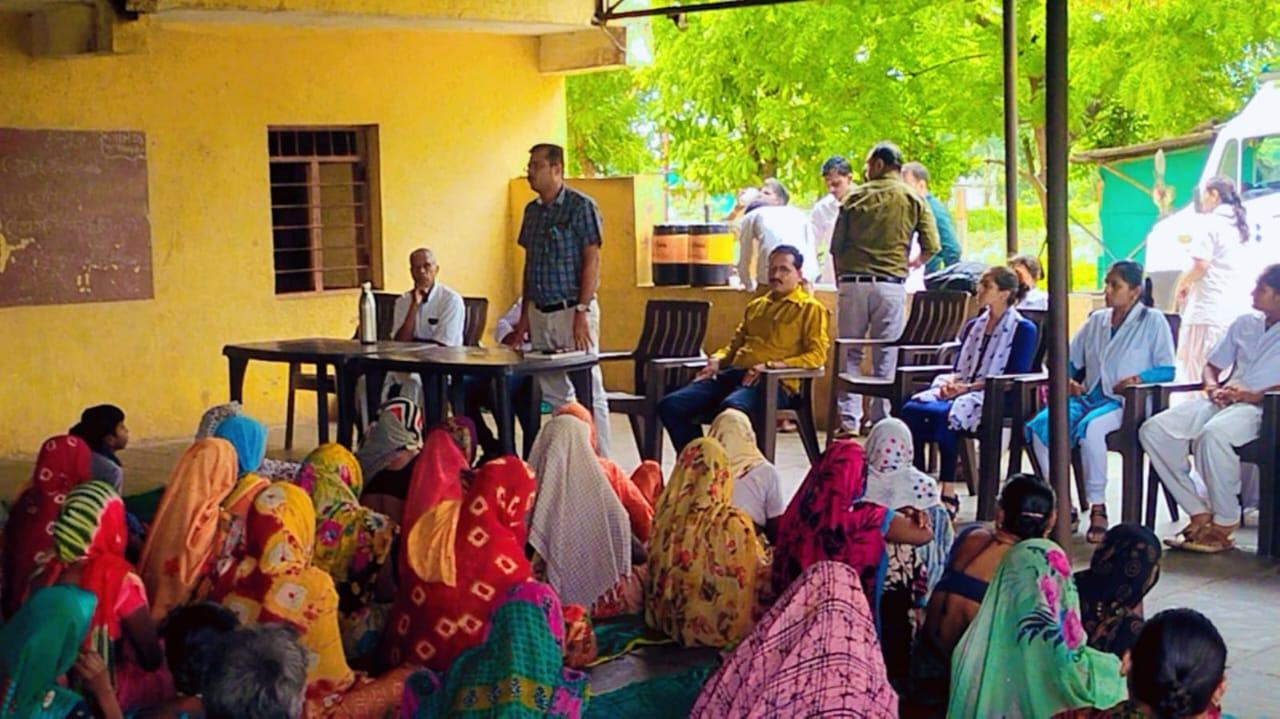 Akshare Nidan Camp organized by District Tuberculosis Center Chotaudepur and Primary Health Center Mandwara as well as Deepak Foundation