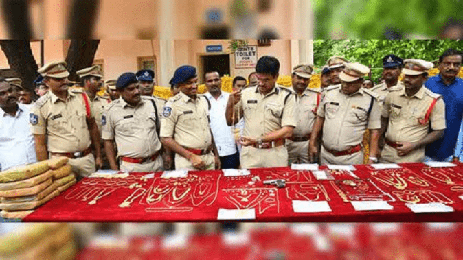 Four inter-state thieves nabbed from Warangal, Rs. 2.5 crores. Gold, diamond and silver ornaments were found