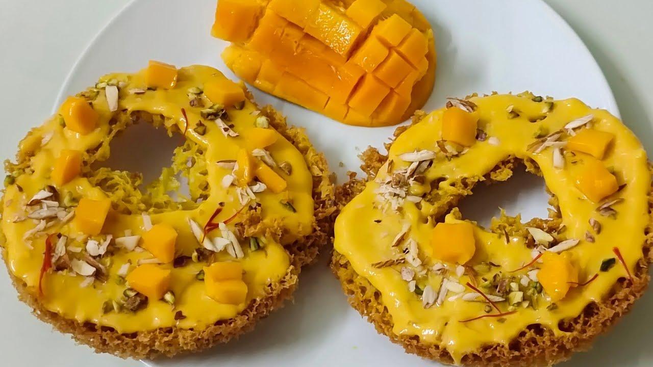 Mango Ghevar Recipe: Make special mango ghevar on festivals, it has no match in taste.