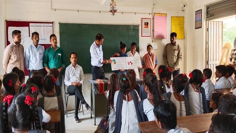 A general medical check-up and treatment camp was organized by the Shroff Foundation Trust at Motidhali Model Day School