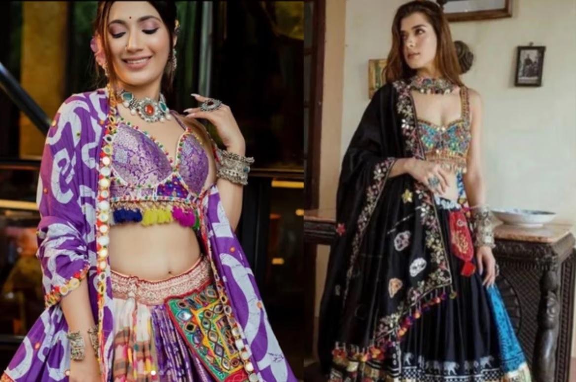 Style this way to get a glamorous look at Dandiya nights, people will be watching