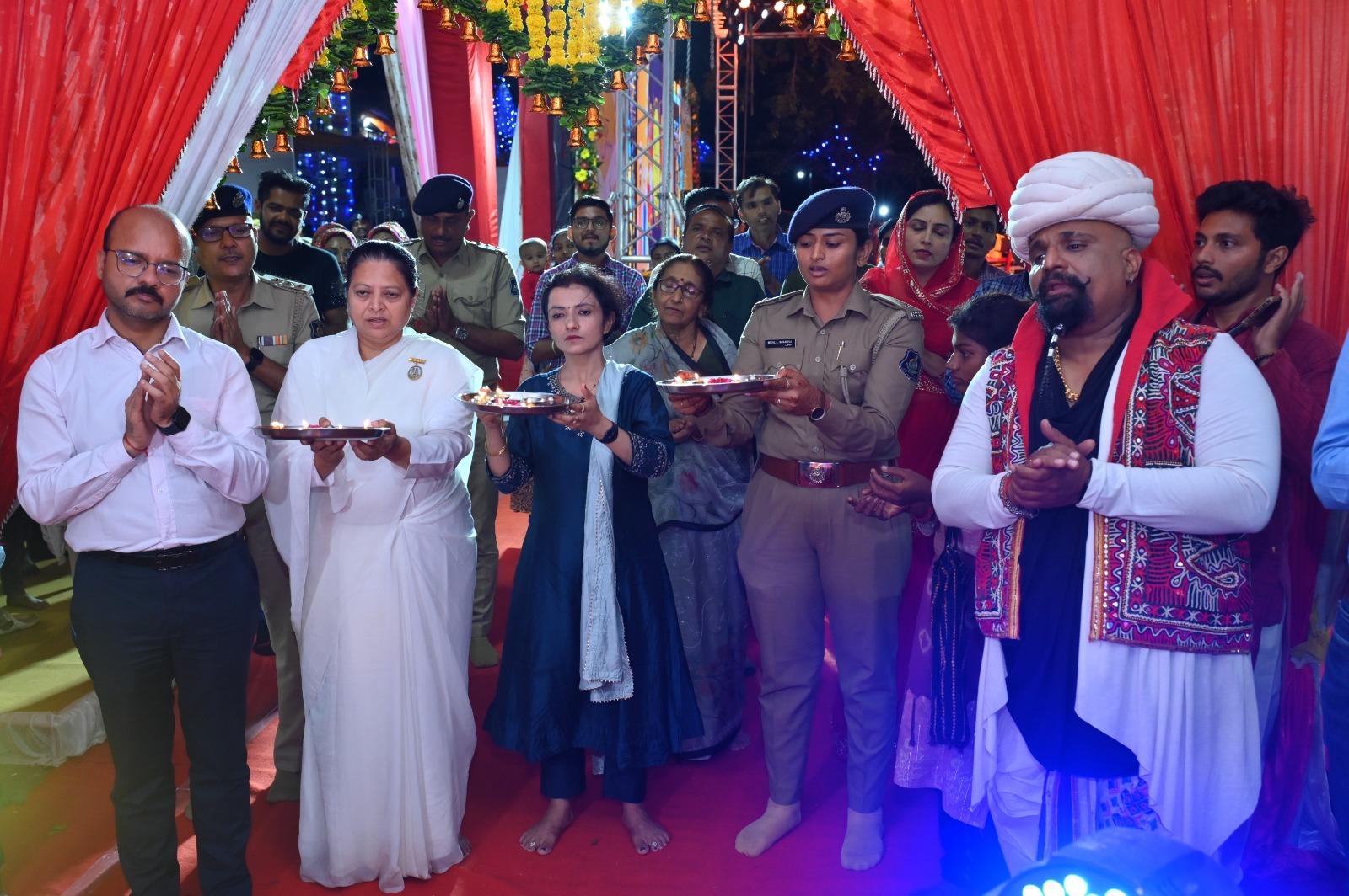 A grand cultural program organized to celebrate one day Navratri festival at Pavagadh.