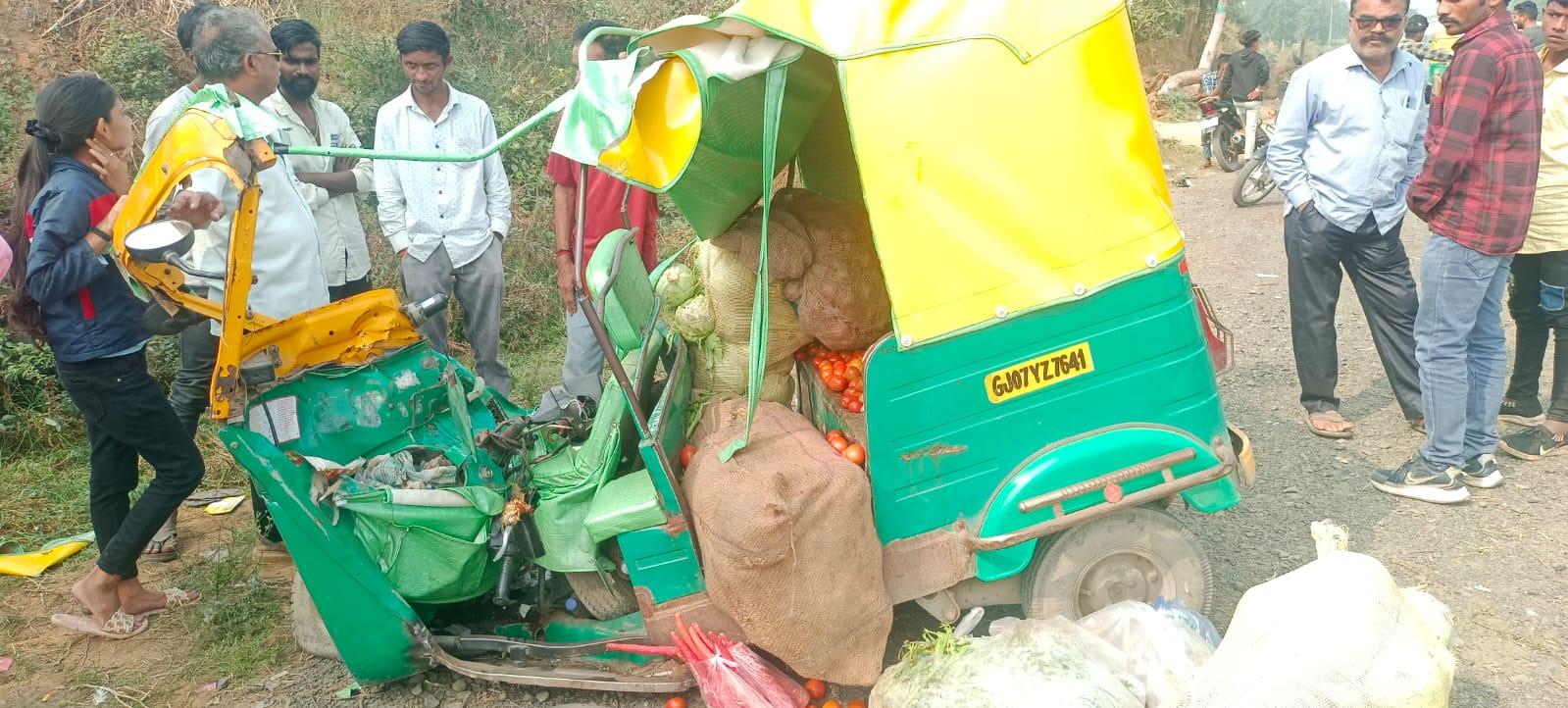 One person died in an accident near Jalaram Hotel near Sevaliya village