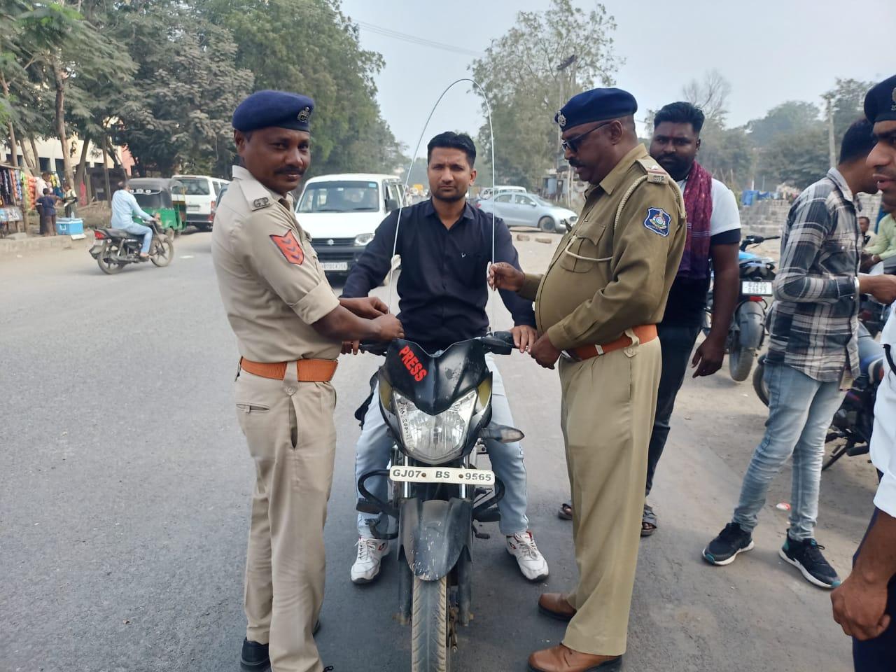 Commendable work of Sevallia Traffic Police initiative for the safety of bikers