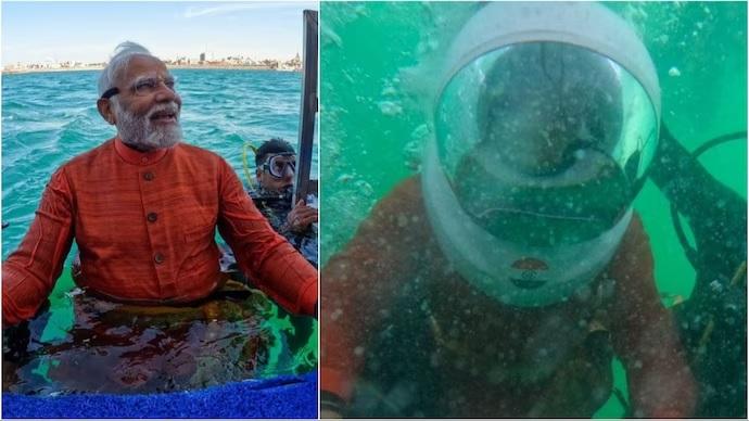 PM Modi worshiped under the sea at Dwarka, offering his favorite item to Lord Krishna