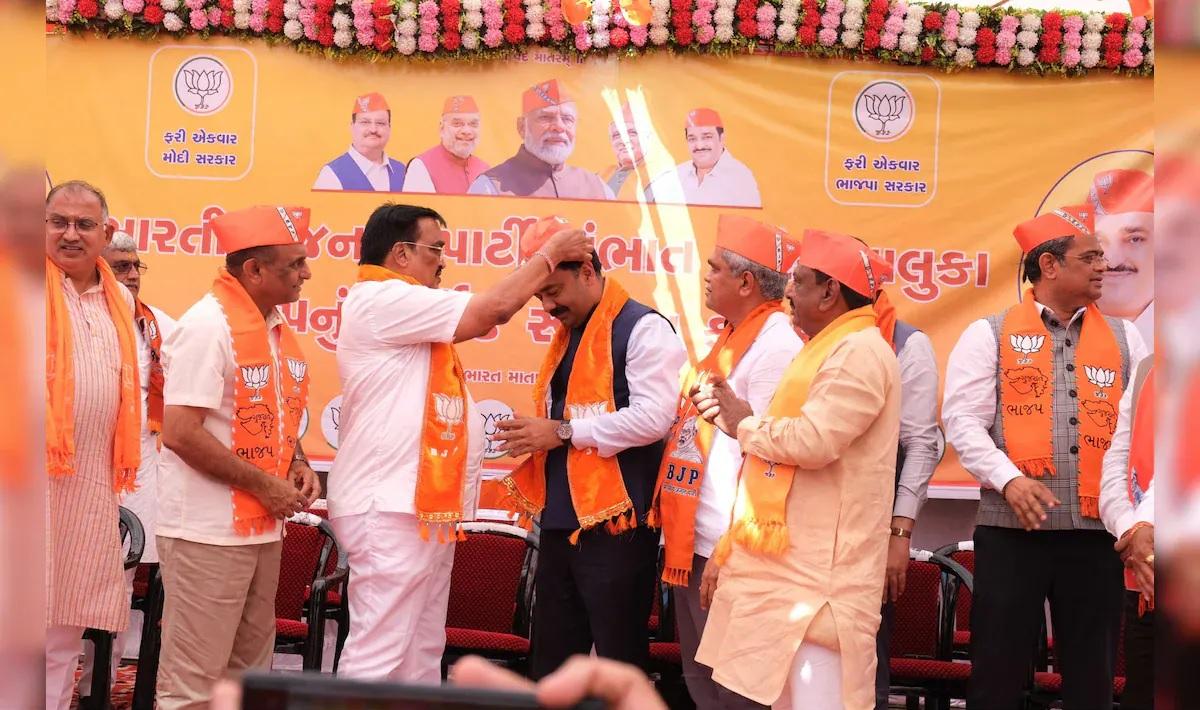 Former MLA Chirag Patel joined BJP, thousands of workers left Congress