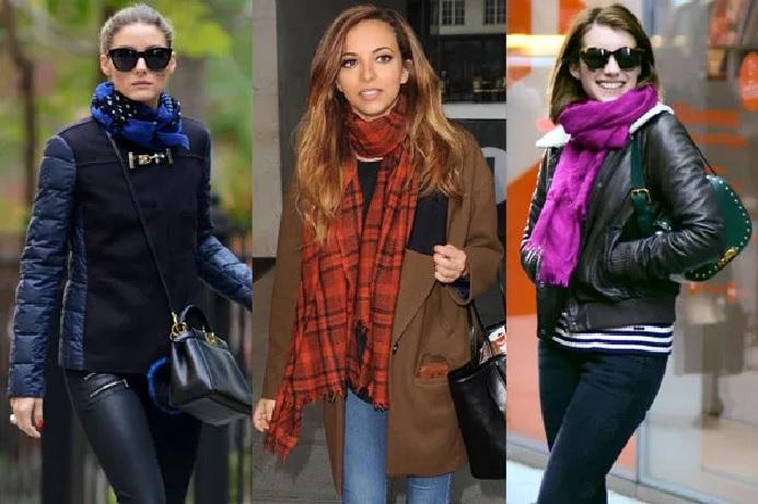 If you want to get the celeb look, wear a scarf like this, everyone will take tips from you